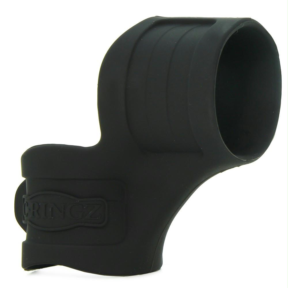 Mr. Big Cock Silicone Cock Ring & Ball Stretcher in Black