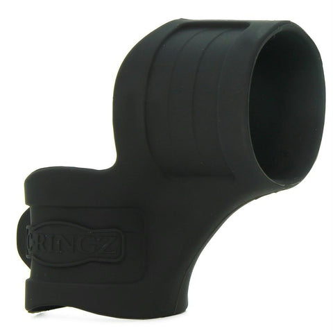 Mr. Big Cock Silicone Cock Ring & Ball Stretcher in Black