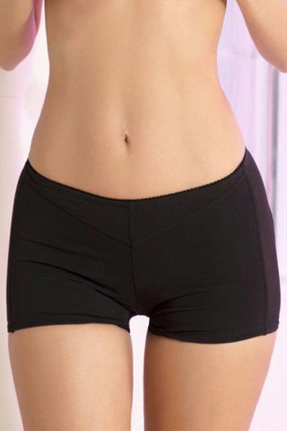 Open Back Black Boyshort in S-M