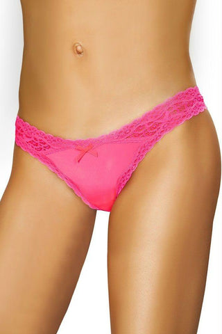 Hot Pink Staple Thong in L-XL