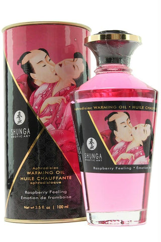 Aphrodisiac Warming Oil 3.5oz-100ml in Raspberry Feeling