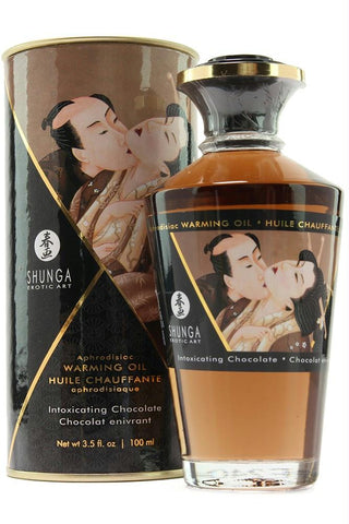Aphrodisiac Warming Oil 3.5oz-100ml in Chocolate