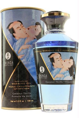 Aphrodisiac Warming Oil 3.5oz-100ml in Coconut Thrills
