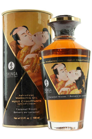 Aphrodisiac Warming Oil 3.5oz-100ml in Caramel Kisses