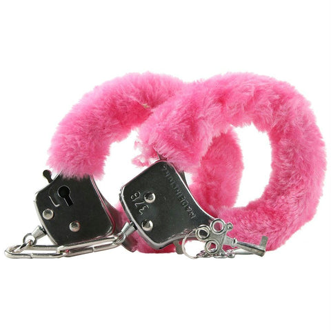 Ouch! Furry Pleasure Handcuffs in Pink