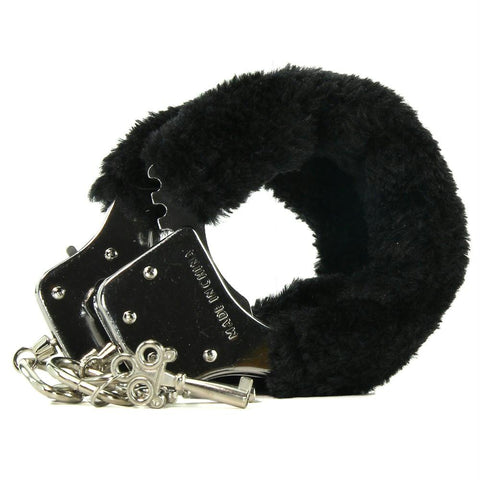 Pleasure Furry Handcuffs in Black