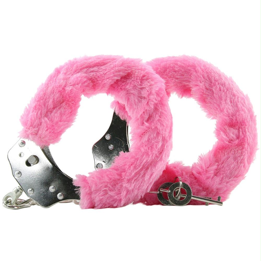 Ouch! Beginner's Furry Legcuffs in Pink