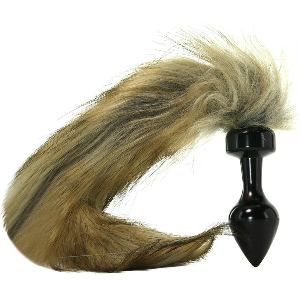 Fox Tail Butt Plug in Black