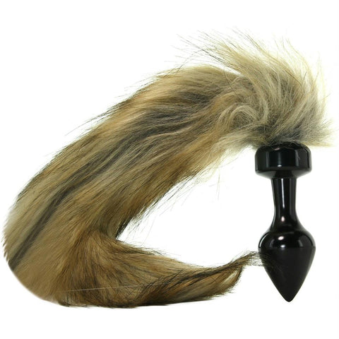 Fox Tail Butt Plug in Black