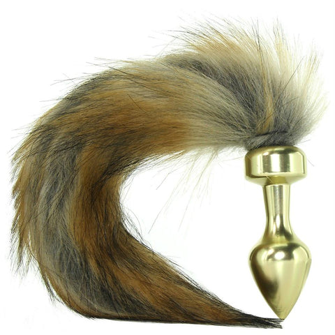 Fox Tail Butt Plug in Gold