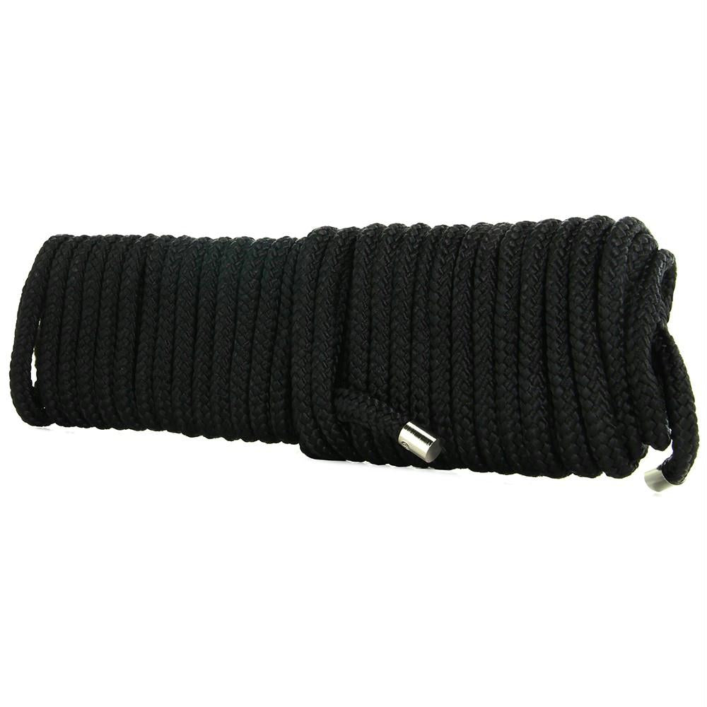 Soft Nylon Japanese Bondage Rope in Black