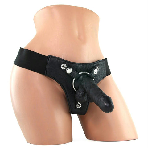 Realistic 6" Strap-On in Black