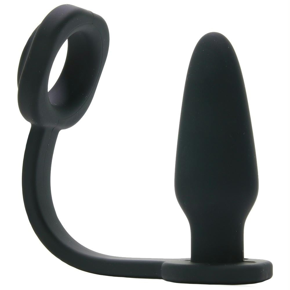 SONO No.1 Butt Plug with Cock Ring in Black