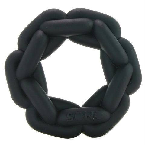 SONO No.5 Silicone Cock Ring in Black