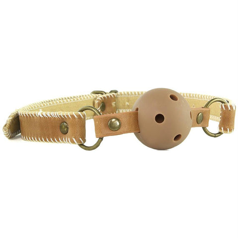 Ouch! Premium Open Ball Gag in Mocha