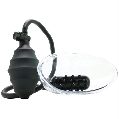 Ouch! Vibrating Pussy Pump in Black