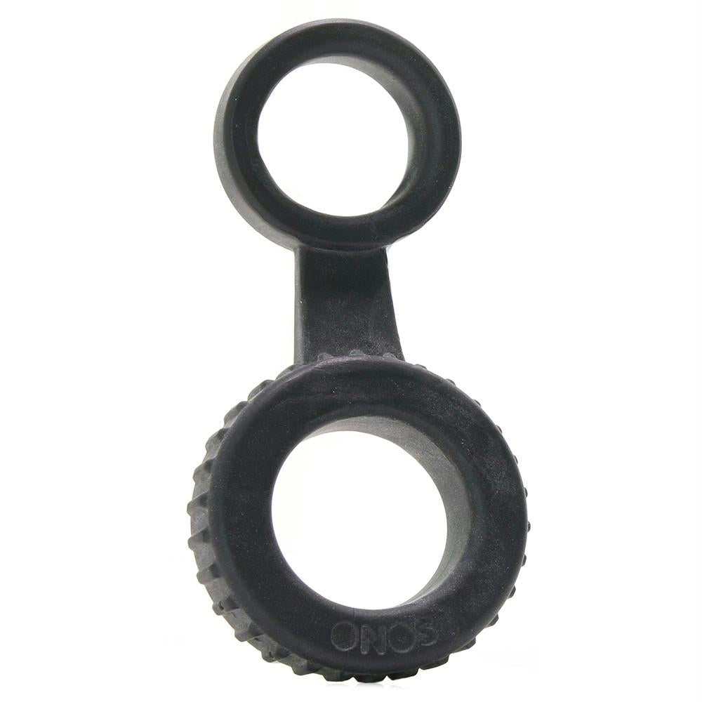 SONO No.47 Cock Ring with Ball Strap in Black