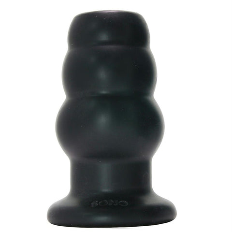 SONO No.50 Medium Hollow Tunnel Butt Plug in Black