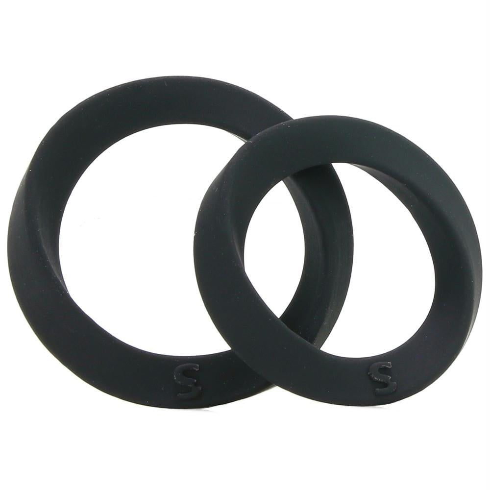 Infinity Thin Medium & Large Cock Ring in Black