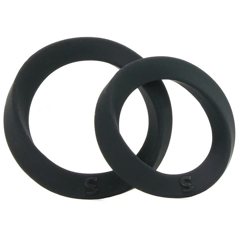 Infinity Thin Medium & Large Cock Ring in Black