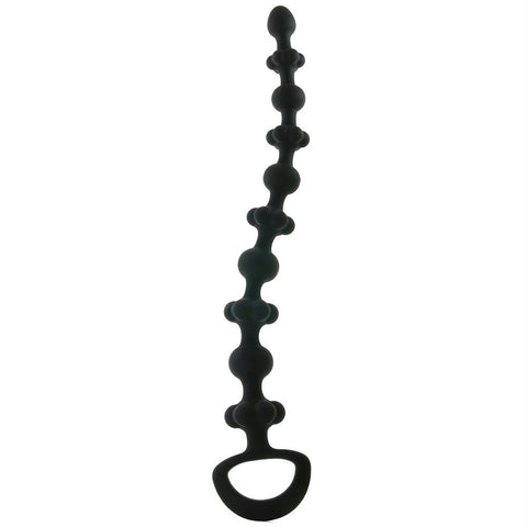 Royal Chain Silicone Anal Beads in Black