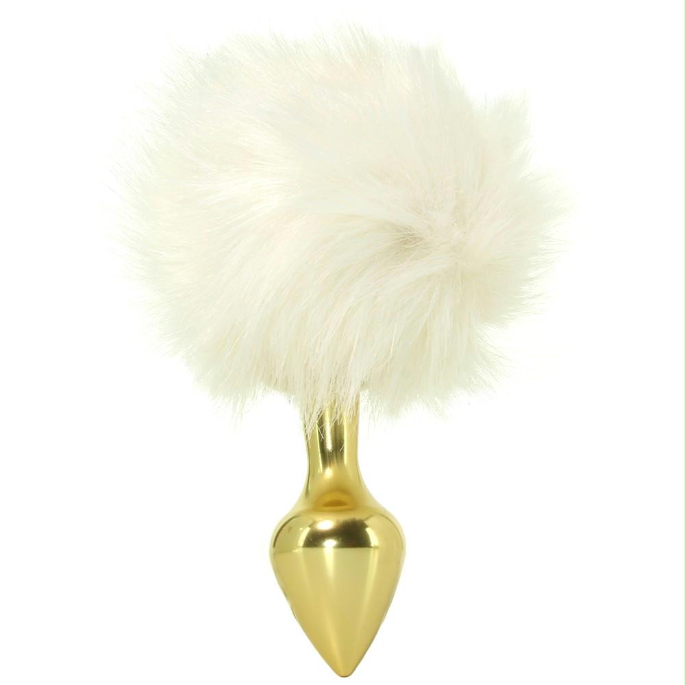 Beginner Bunny Tail Butt Plug in Gold