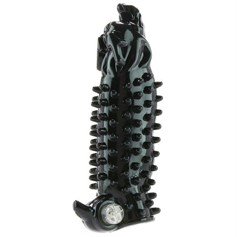 Wagging Dog Vibrating Penis Extension in Black