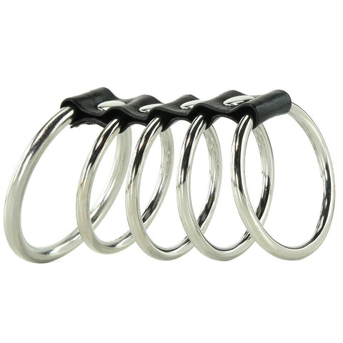 5 Ring Cock Cage in Black