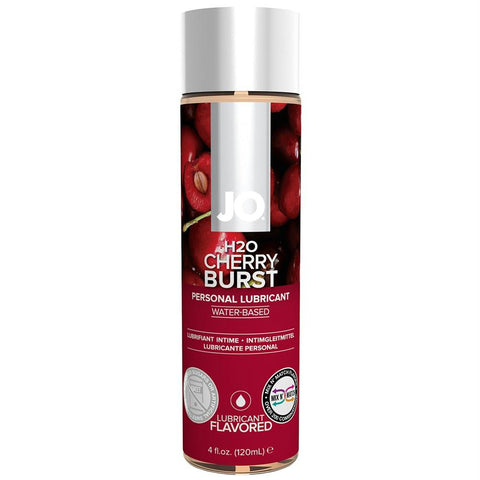 H2O Cherry Burst Flavored Lube in 4oz-120ml