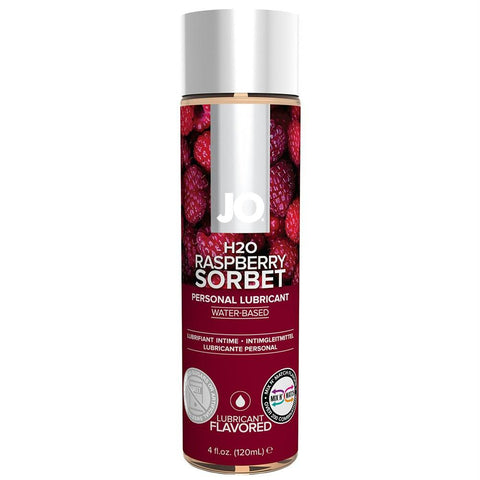 H2O Raspberry Sorbet Flavored Lubricant in 4oz-120ml