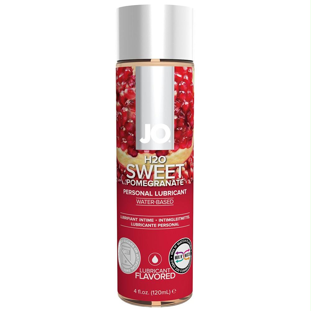 H2O Sweet Pomegranate Flavored Lubricant in 4oz-120ml