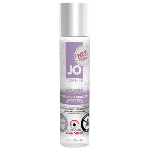 Agape Water Based Warming Lubricant for Her in 1oz-30mL