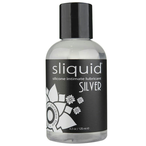 Silver Silicone Intimate Lube in 4.2oz-125ml