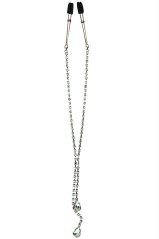 Midnight Crystal Teardrop Tweezer Clamps