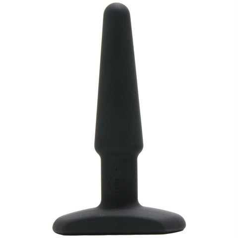 Silicone Tapered Butt Plug in Black