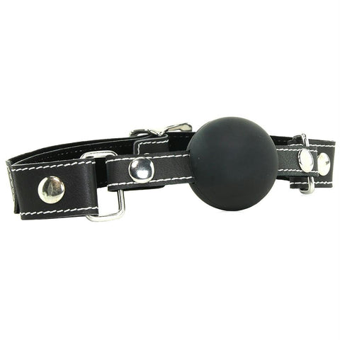 Edge Silicone Ball Gag in Black