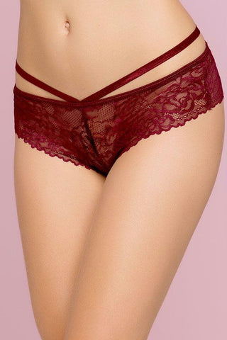 Merlot Rose Lace Panty in L