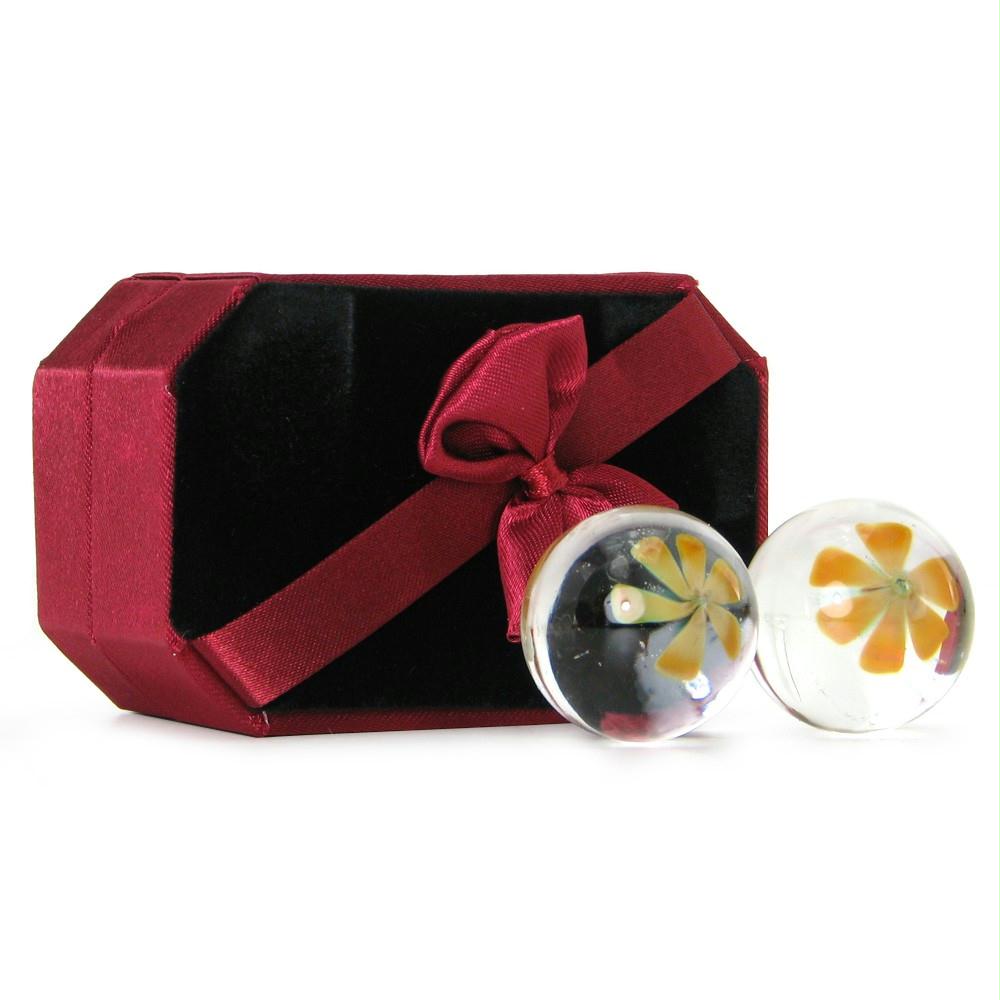 CyberGlass Ben Wa Balls in Yellow Blossom