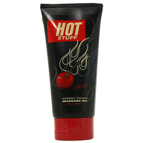 Hot Stuff Cherry Warming Massage Oil in 6oz-177ml