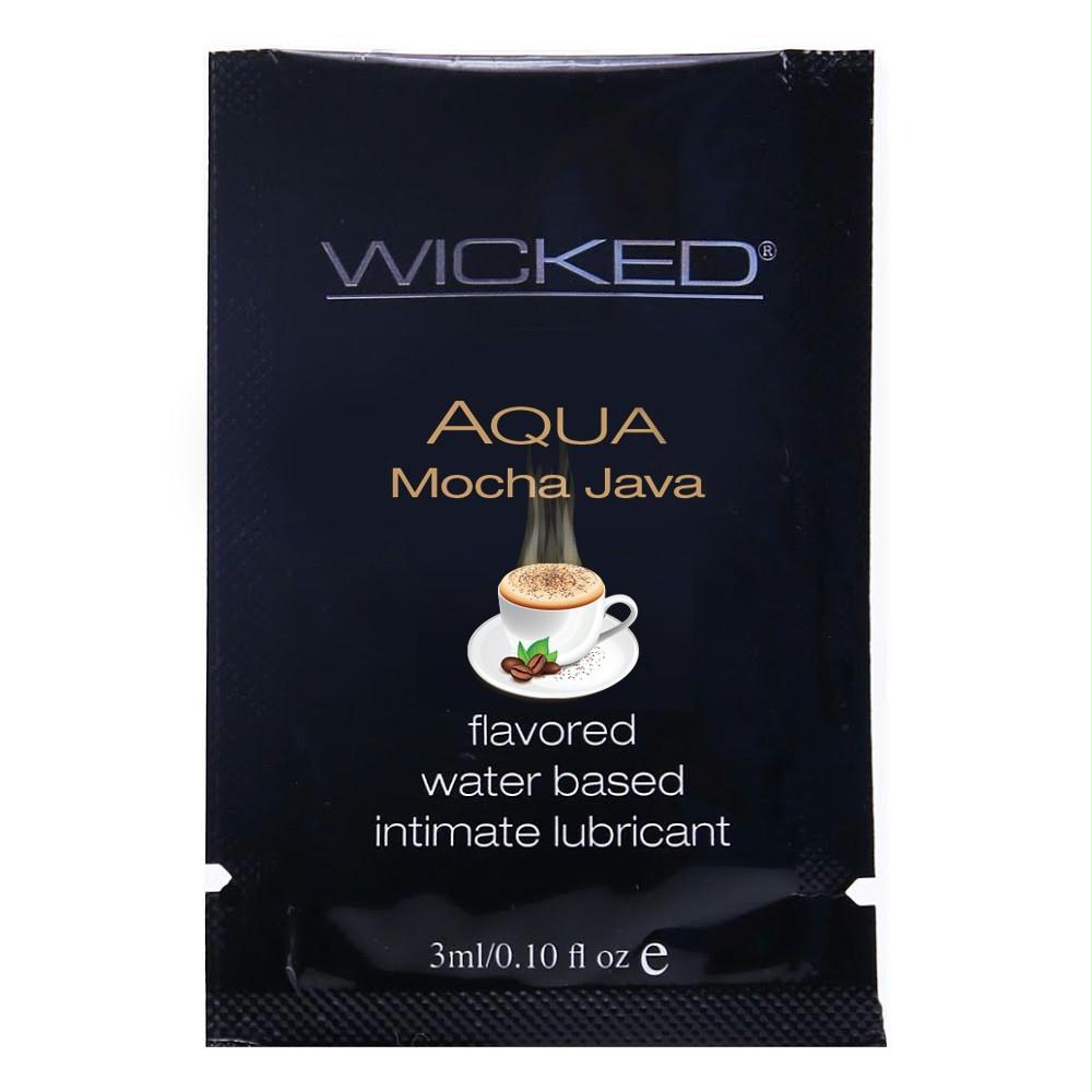 Aqua Mocha Java Flavored Lube in .10oz-3ml