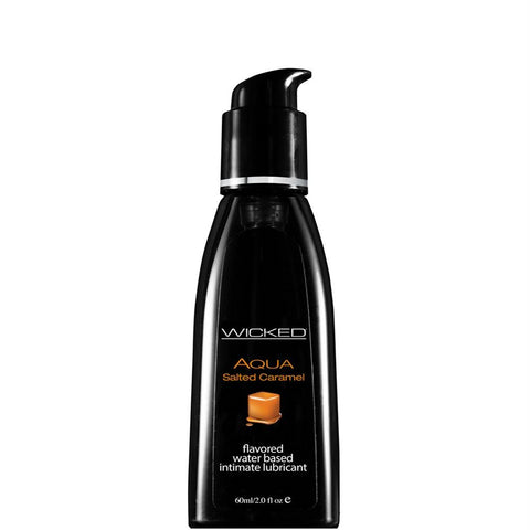 Aqua Salted Caramel Flavored Lube in 2oz-60ml