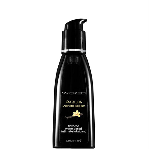 Aqua Vanilla Bean Flavored Lube in 2oz-60ml