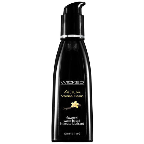 Aqua Vanilla Bean Flavored Lube in 4oz-120ml