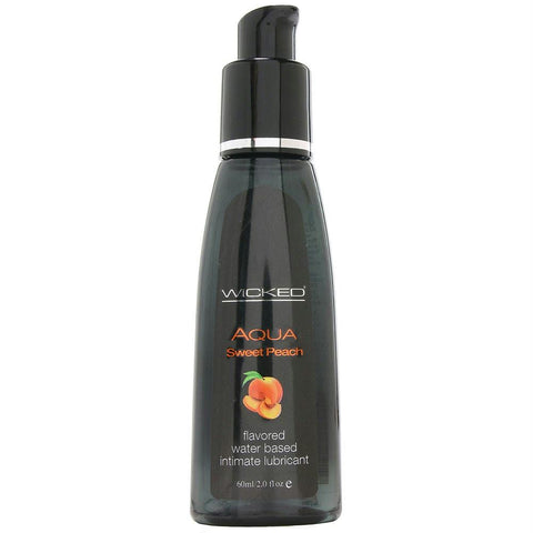 Aqua Sweet Peach Flavored Lube in 2oz-60ml