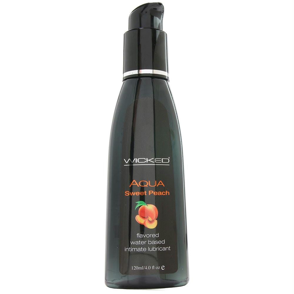 Aqua Sweet Peach Flavored Lube in 4oz-120ml