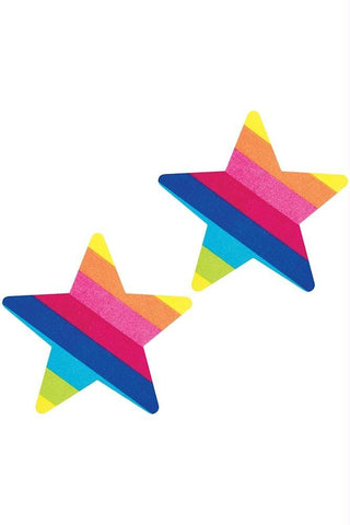 Peekaboos Rainbow Starz Pasties in Rainbow