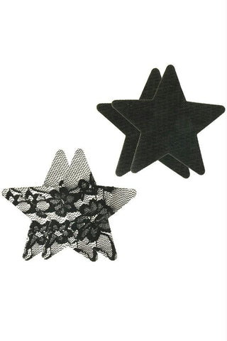 Peekaboos Satin & Lace Star Pasties