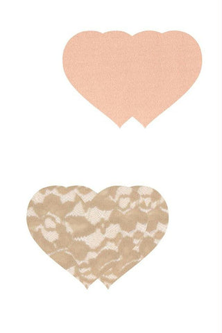 Peekaboos Nude Ambition Heart Pasties
